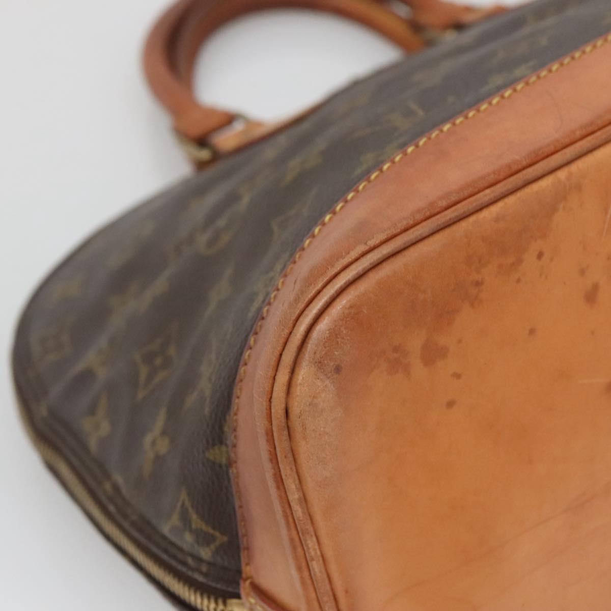 LOUIS VUITTON Monogram Alma Hand Bag M51130 LV Auth BA4709