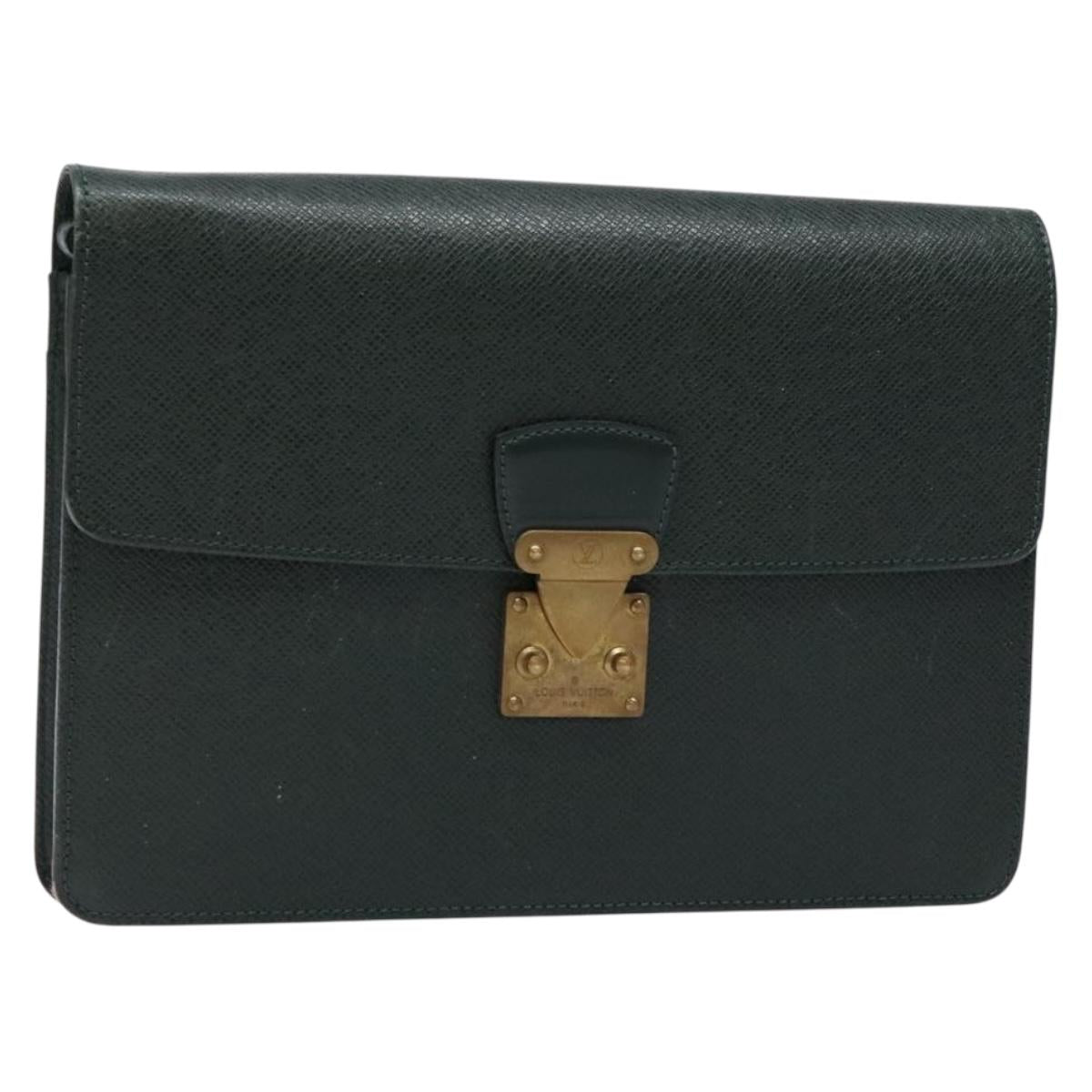 LOUIS VUITTON Taiga Pochette Kourad Clutch Bag Epicea M30194 LV Auth BA4727