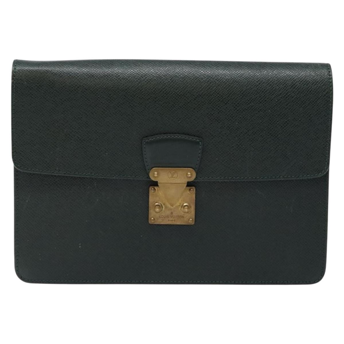 LOUIS VUITTON Taiga Pochette Kourad Clutch Bag Epicea M30194 LV Auth BA4727