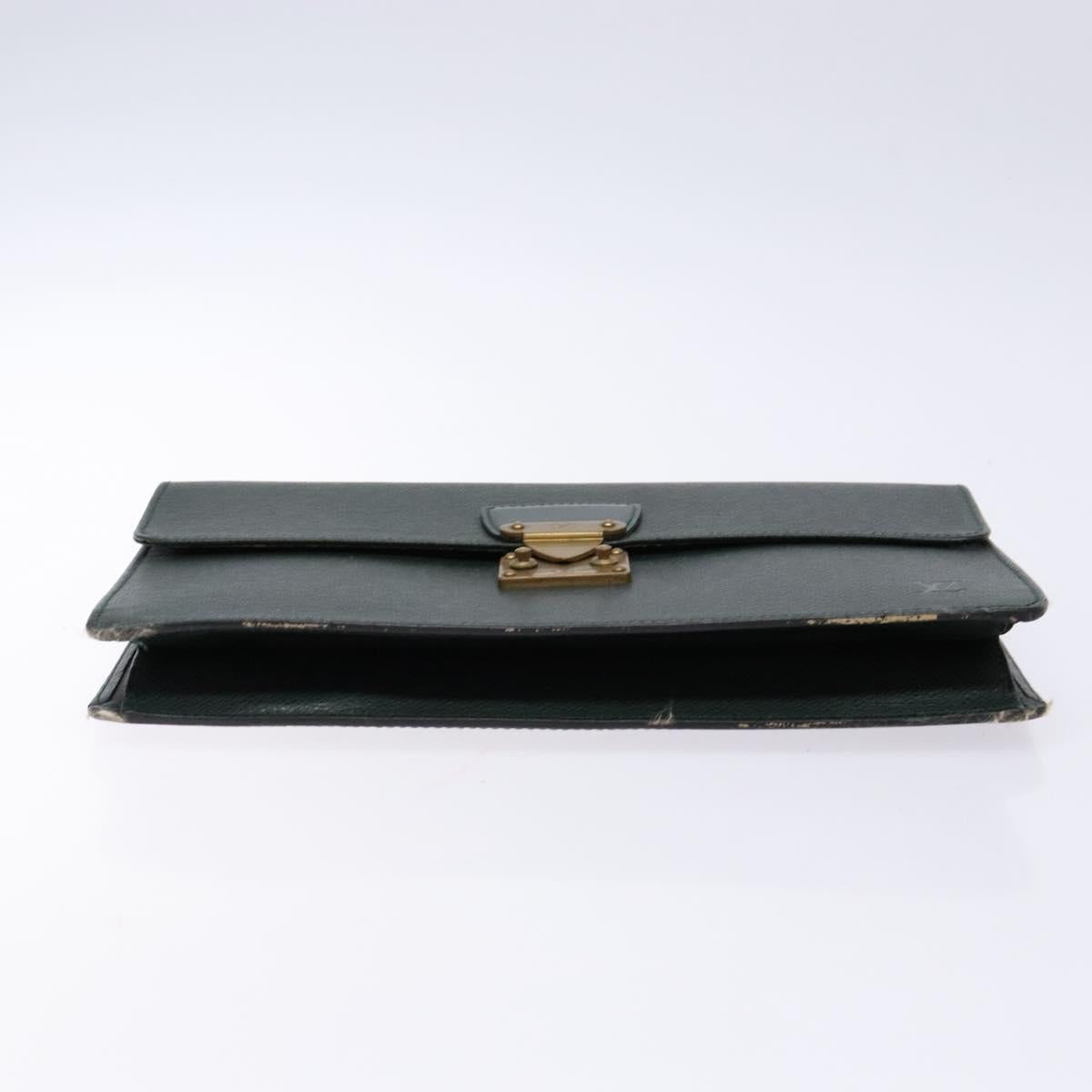 LOUIS VUITTON Taiga Pochette Kourad Clutch Bag Epicea M30194 LV Auth BA4727