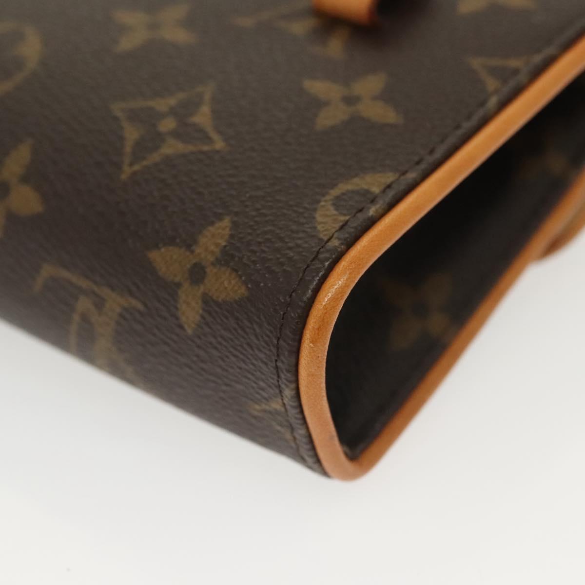 LOUIS VUITTON Monogram Pochette Florentine Waist Bag M51855 LV Auth BA4754
