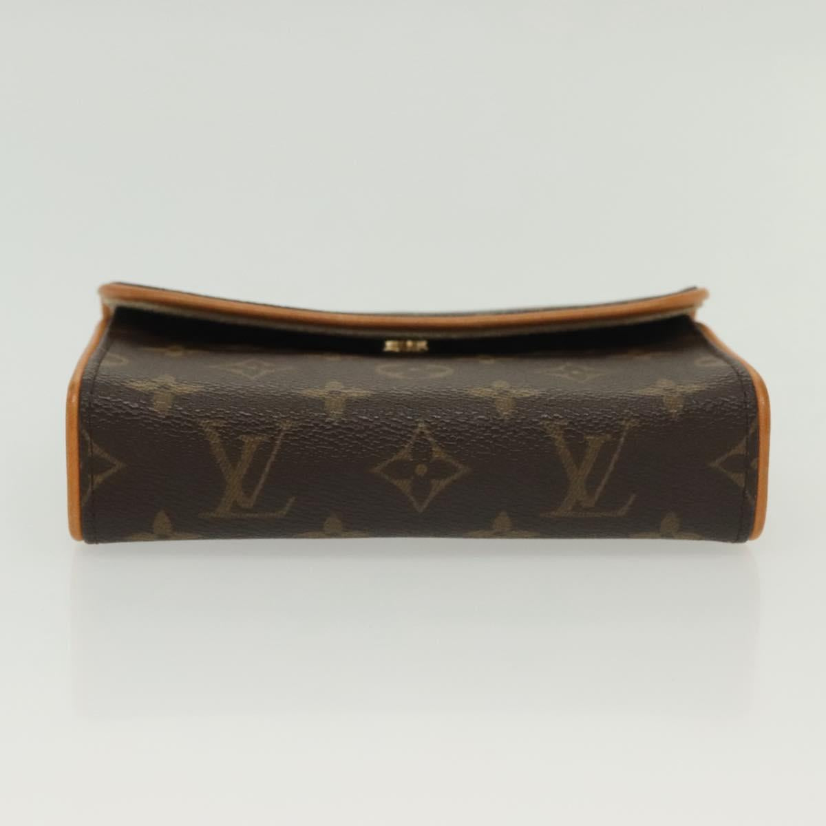 LOUIS VUITTON Monogram Pochette Florentine Waist Bag M51855 LV Auth BA4754