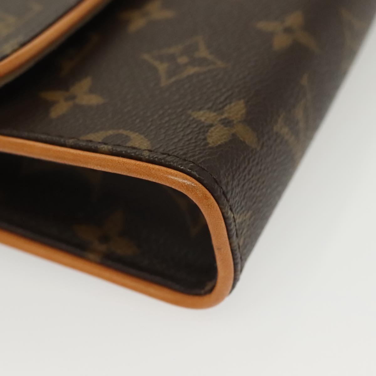 LOUIS VUITTON Monogram Pochette Florentine Waist Bag M51855 LV Auth BA4754
