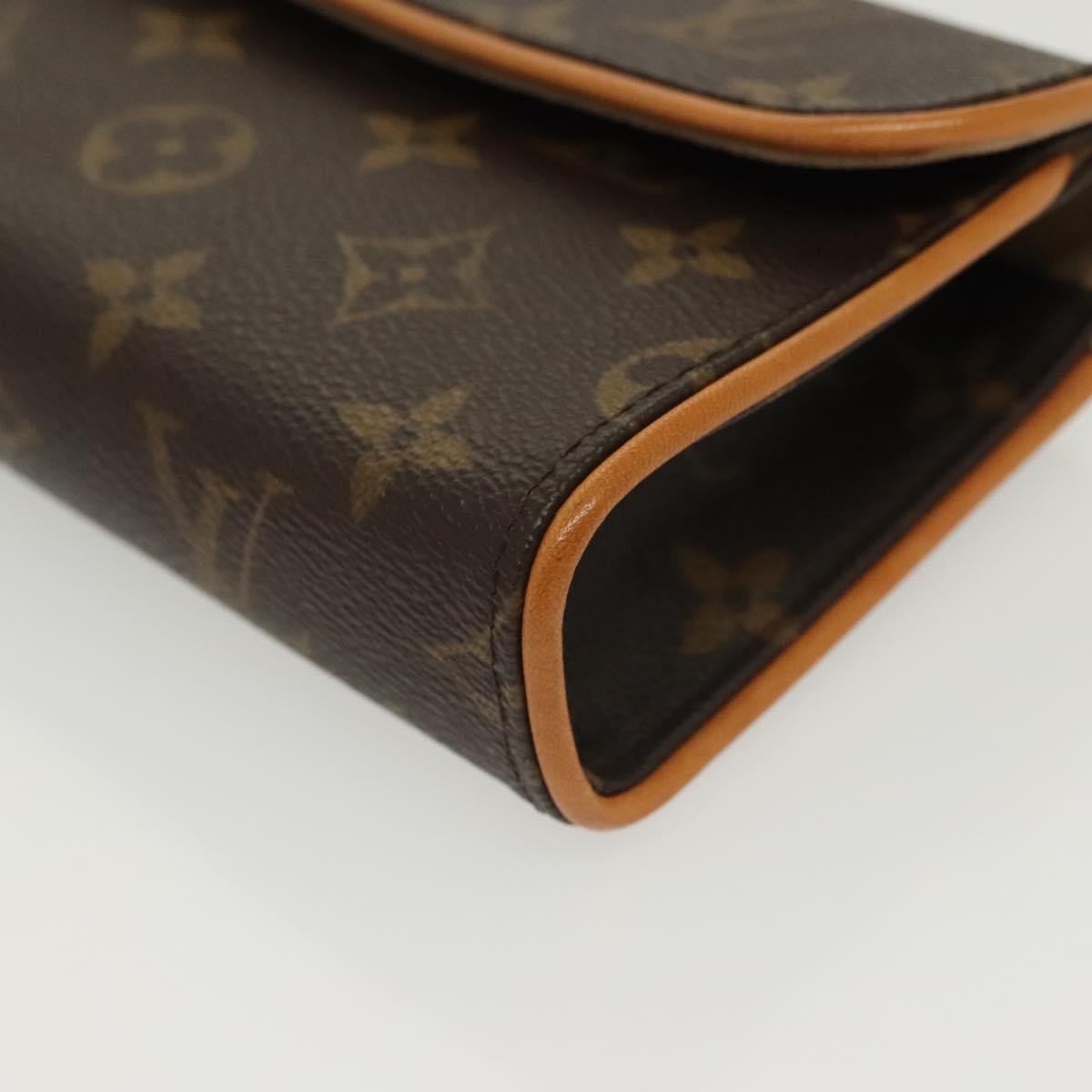 LOUIS VUITTON Monogram Pochette Florentine Waist Bag M51855 LV Auth BA4754