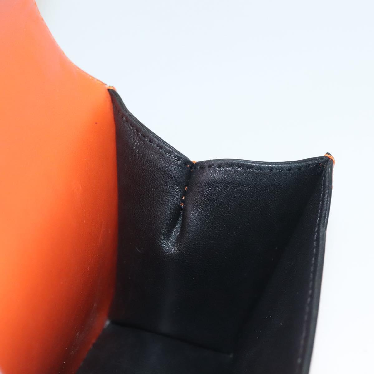 LOEWE Barcelona Shoulder Bag Leather Orange Auth BA4778