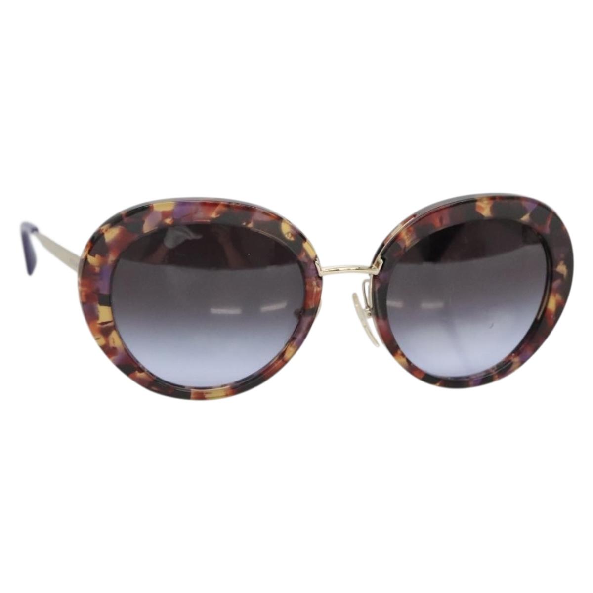 PRADA Sunglasses plastic Brown Auth BA4789