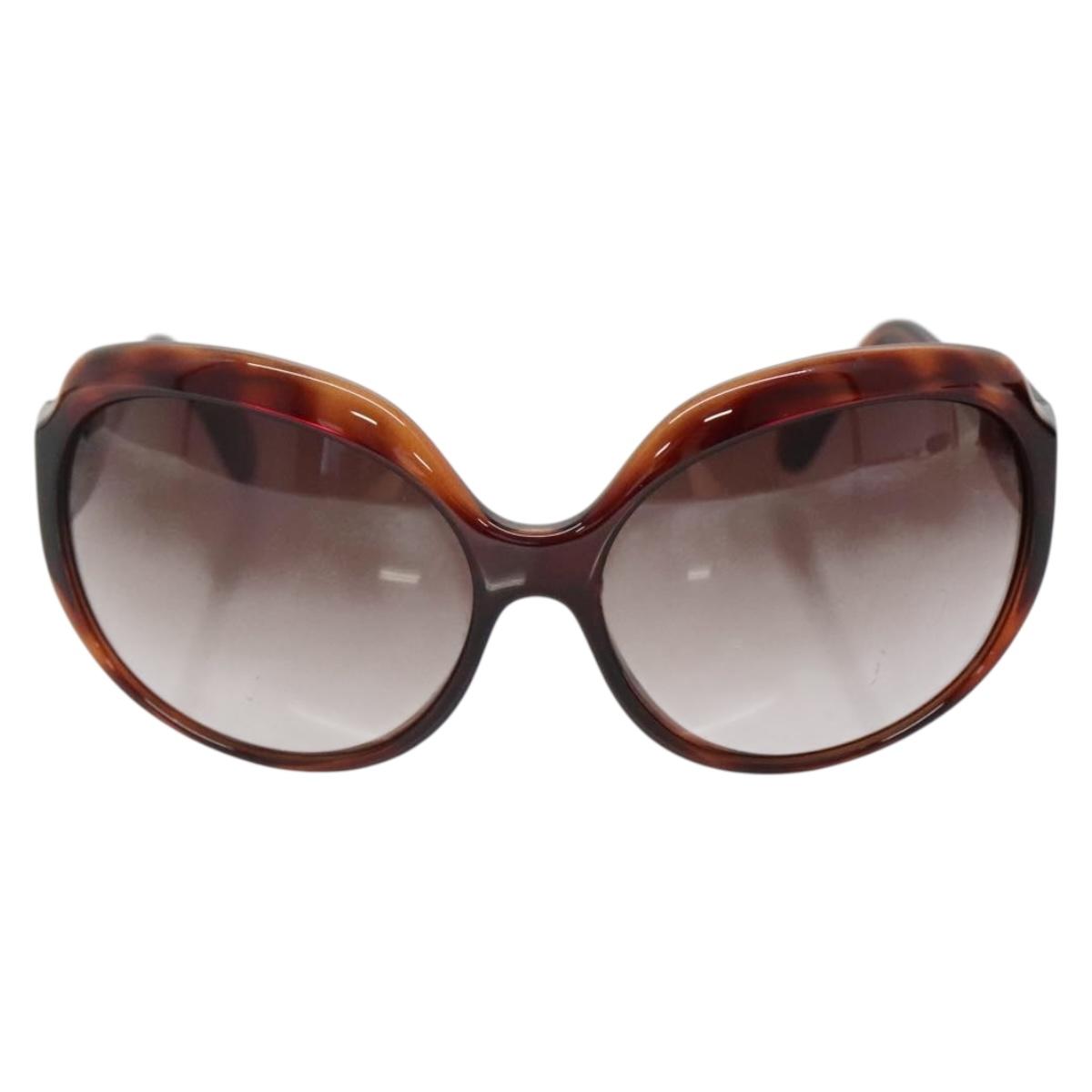 FENDI Sunglasses plastic Brown Auth BA4790