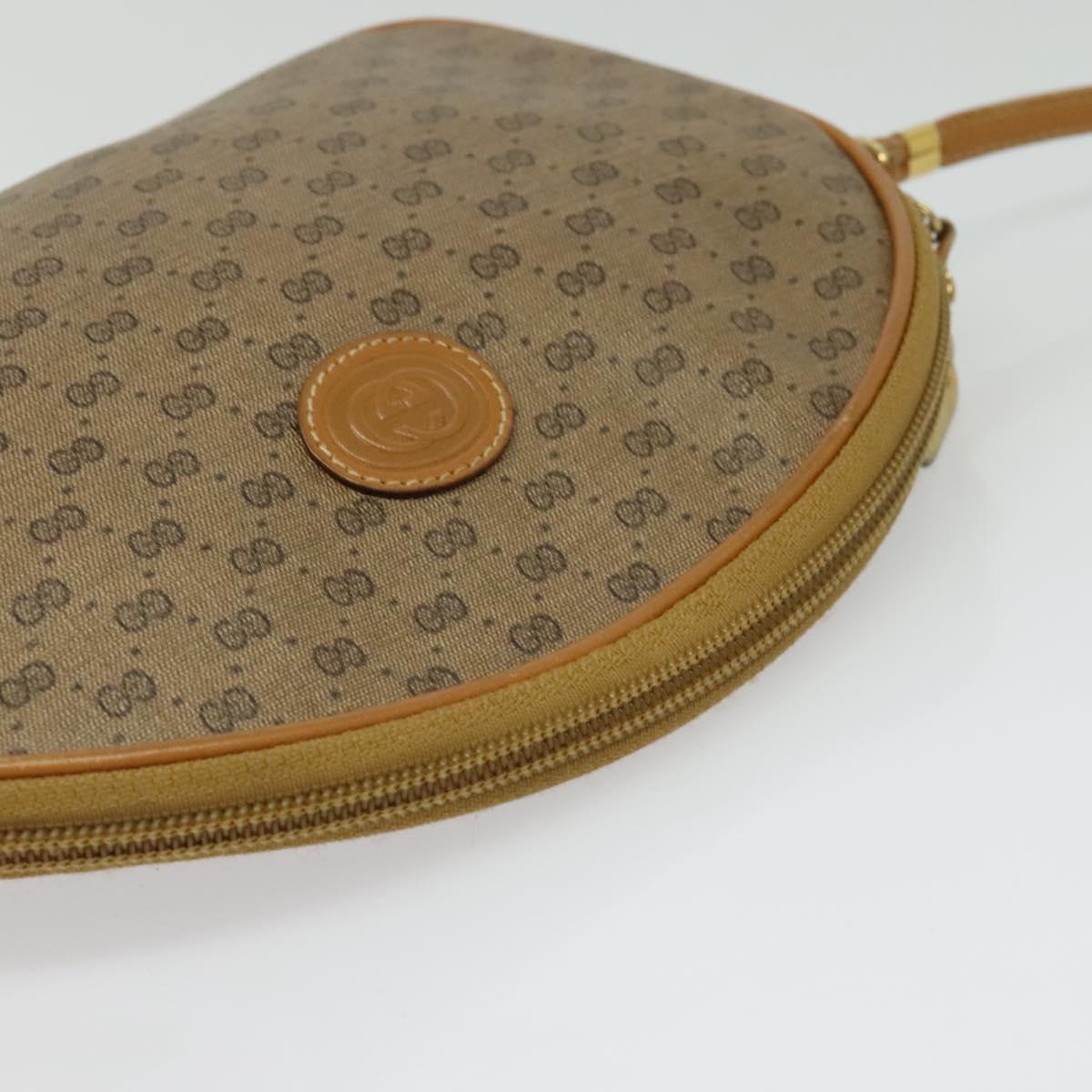 GUCCI Micro GG Supreme Shoulder Bag PVC Beige Gold 007 983 1113 Auth BA4814