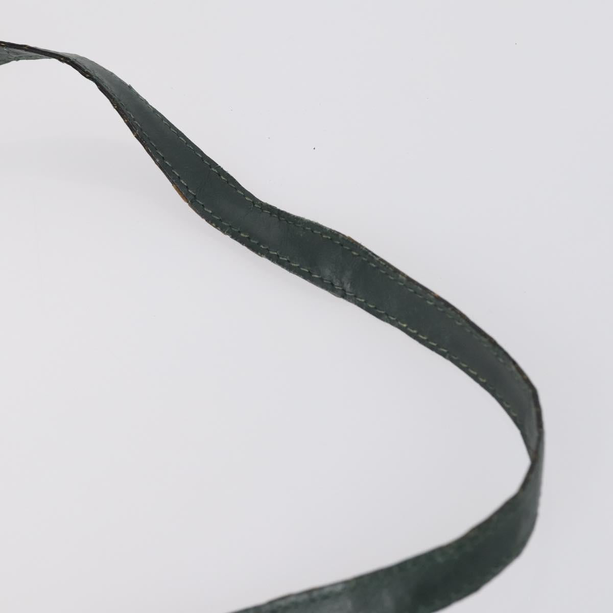 Burberrys Ferragamo Shoulder Bag Leather 2Set Green Brown Auth BA4815