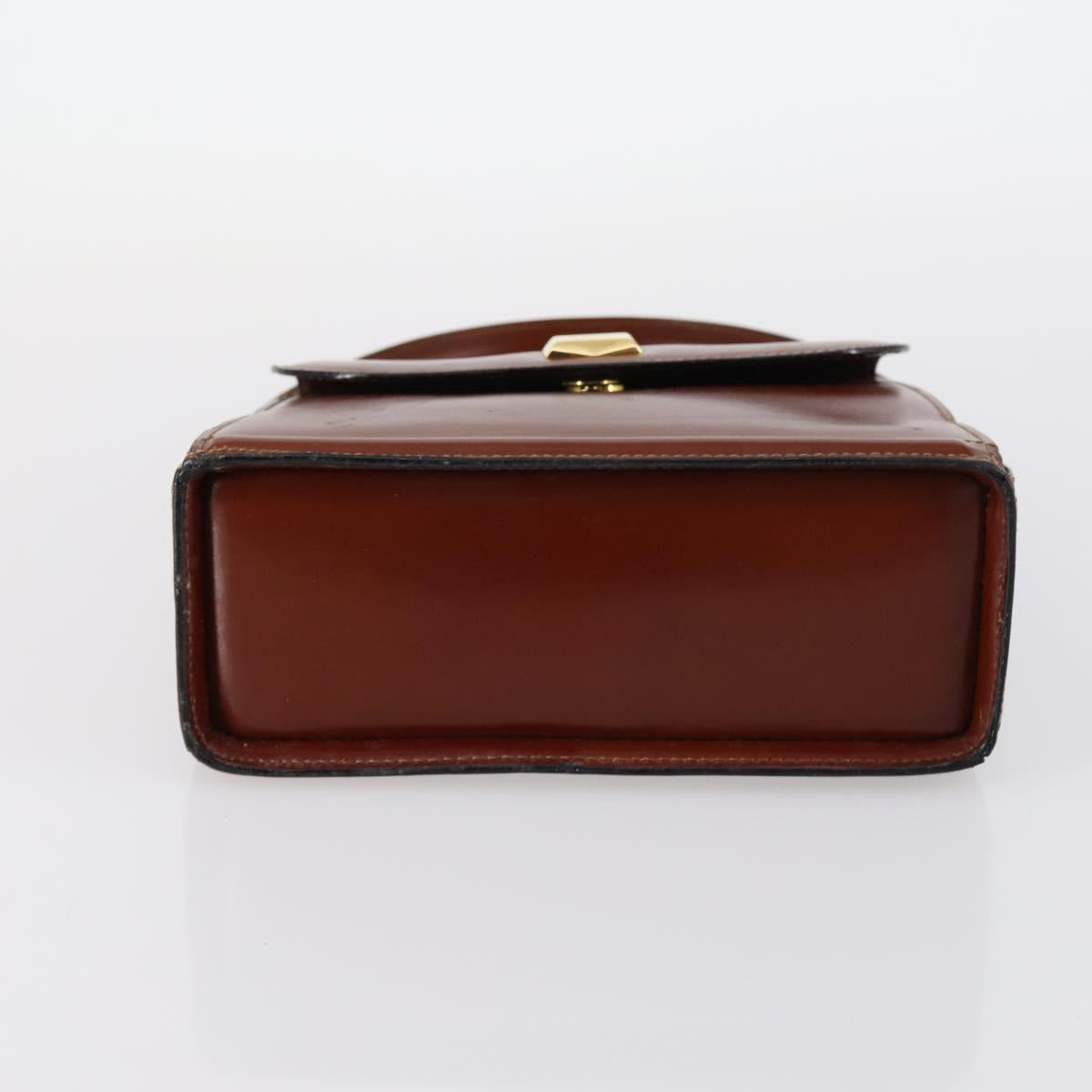 BALLY Shoulder Bag Leather 3 Set Brown Black Auth BA4817