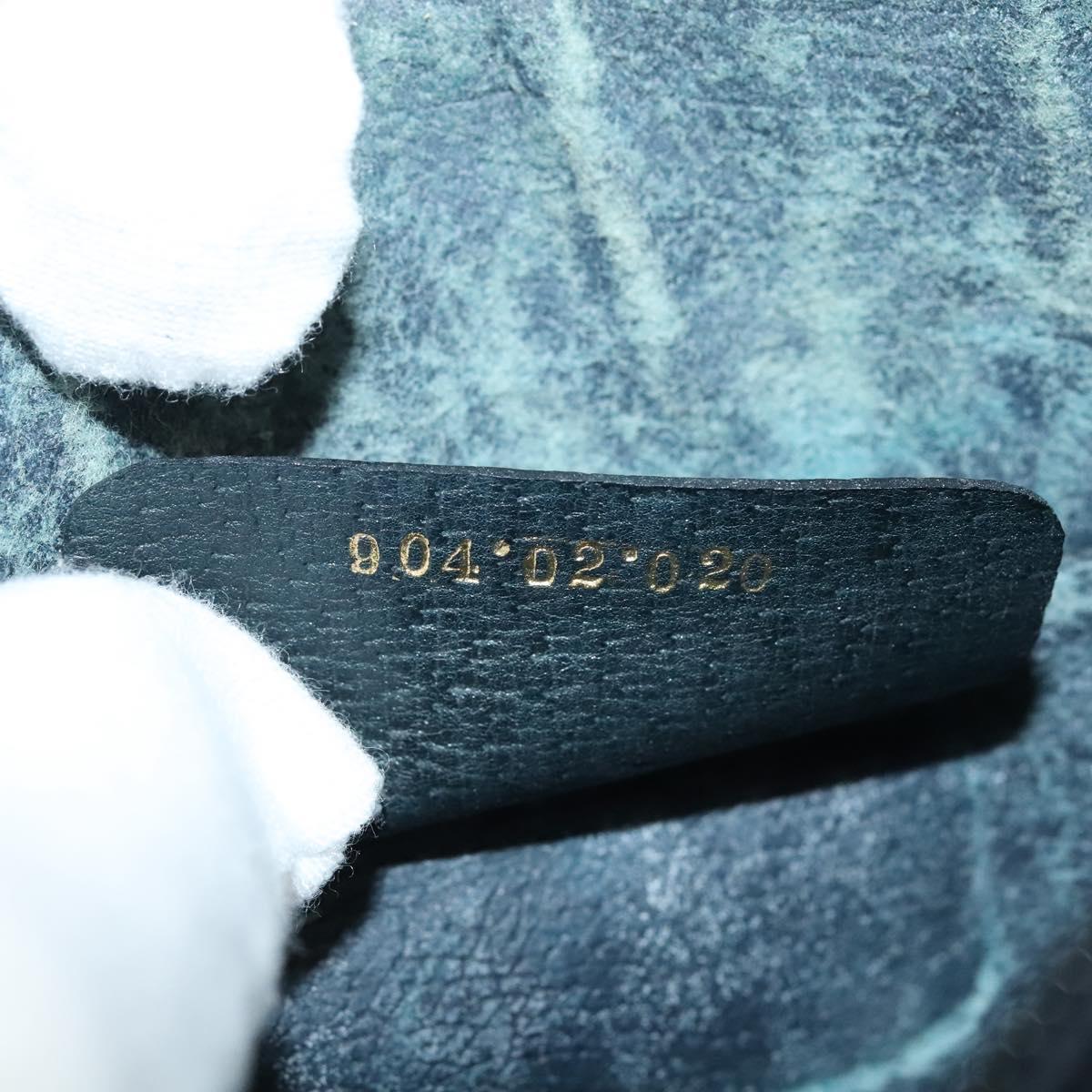 GUCCI GG Supreme Shoulder Bag PVC Navy Gold 904 02 020 Auth BA4823