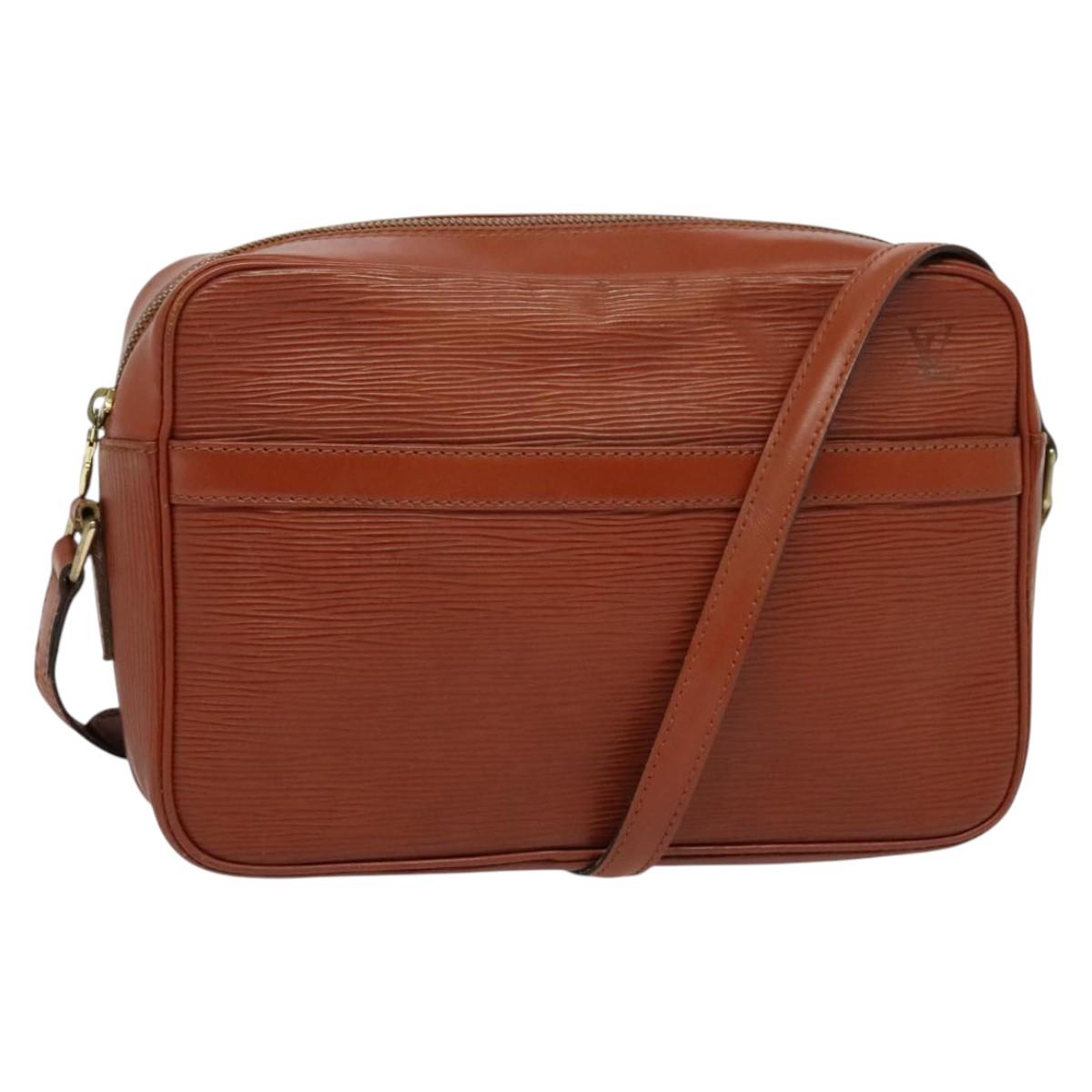 LOUIS VUITTON Epi Trocadero 27 Shoulder Bag Brown M52313 LV Auth BA4848
