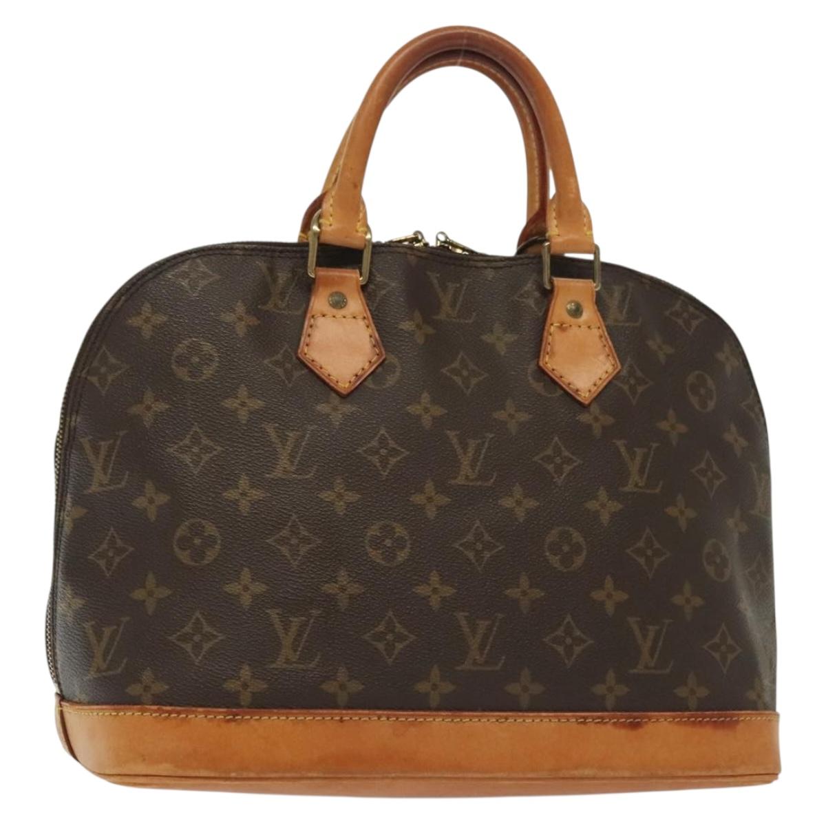 LOUIS VUITTON Monogram Alma Hand Bag M51130 LV Auth BA4852