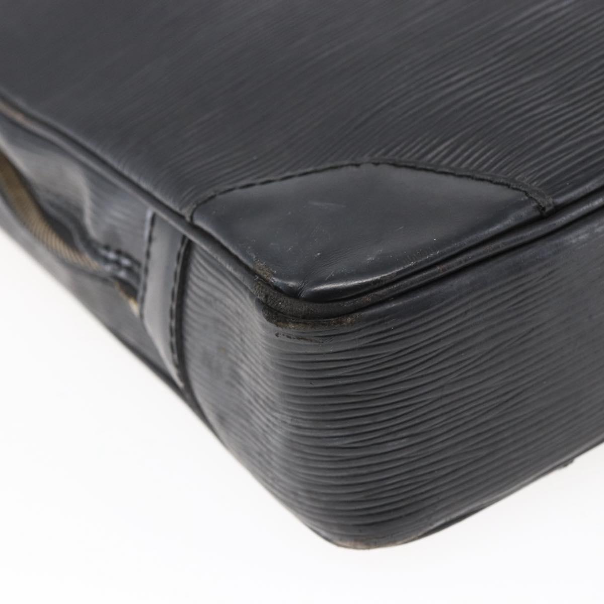 LOUIS VUITTON Epi Porte Documents Voyage Business Bag Black M54472 Auth BA4858