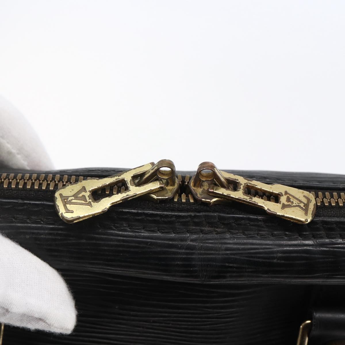 LOUIS VUITTON Epi Porte Documents Voyage Business Bag Black M54472 Auth BA4858