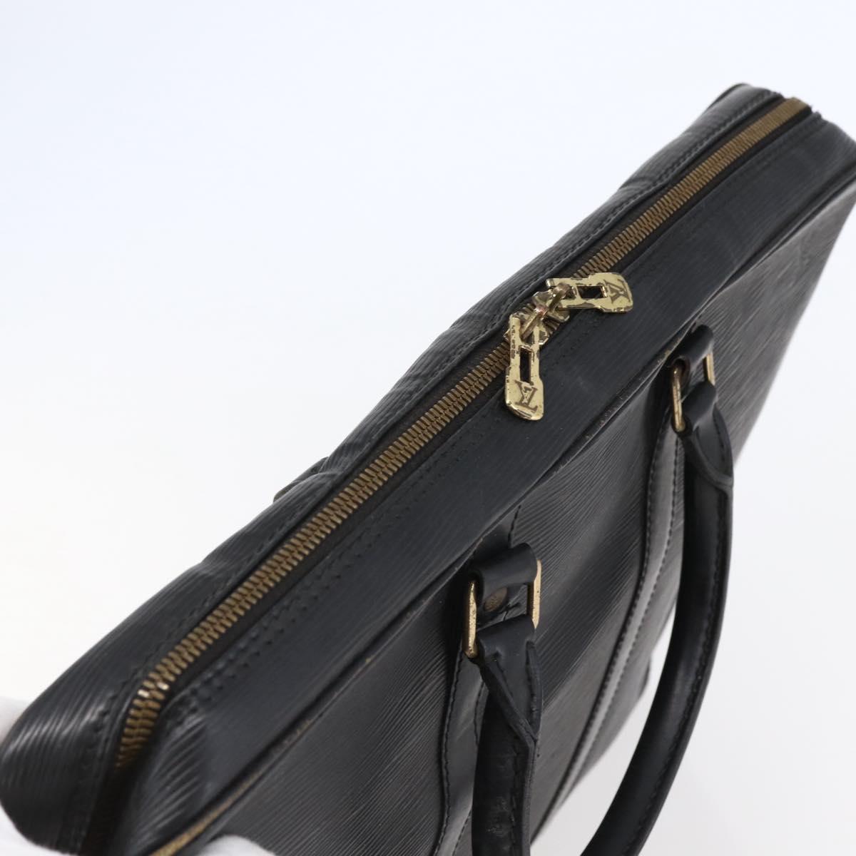 LOUIS VUITTON Epi Porte Documents Voyage Business Bag Black M54472 Auth BA4858