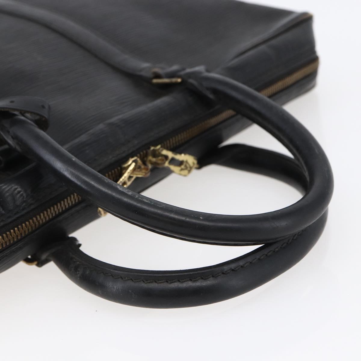 LOUIS VUITTON Epi Porte Documents Voyage Business Bag Black M54472 Auth BA4858