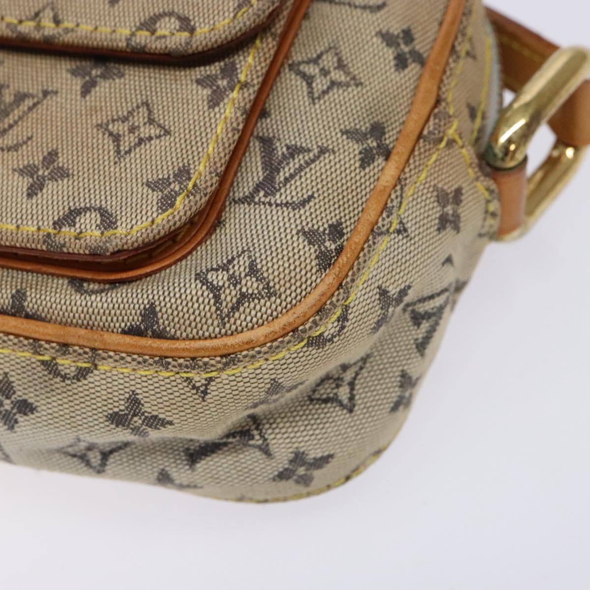 LOUIS VUITTON Monogram Mini Juliet MM Shoulder Bag Blue M92004 LV Auth BA4861