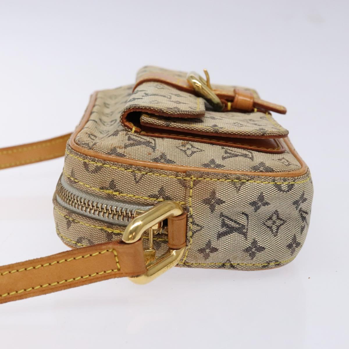 LOUIS VUITTON Monogram Mini Juliet MM Shoulder Bag Blue M92004 LV Auth BA4861