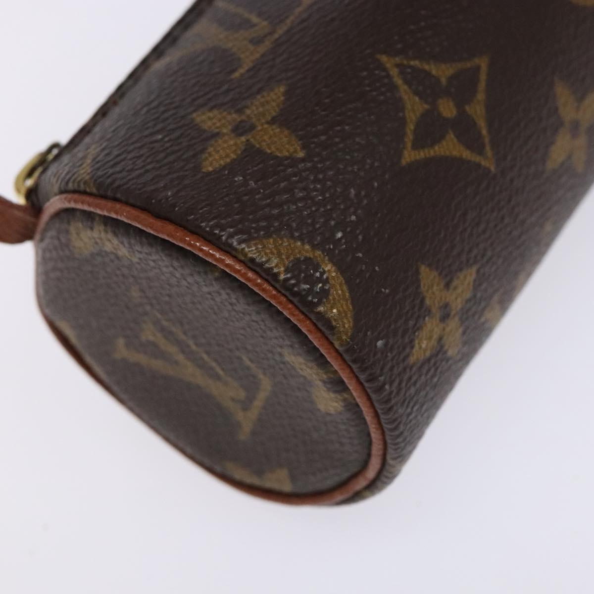 LOUIS VUITTON Monogram Papillon Pouch LV Auth BA4883