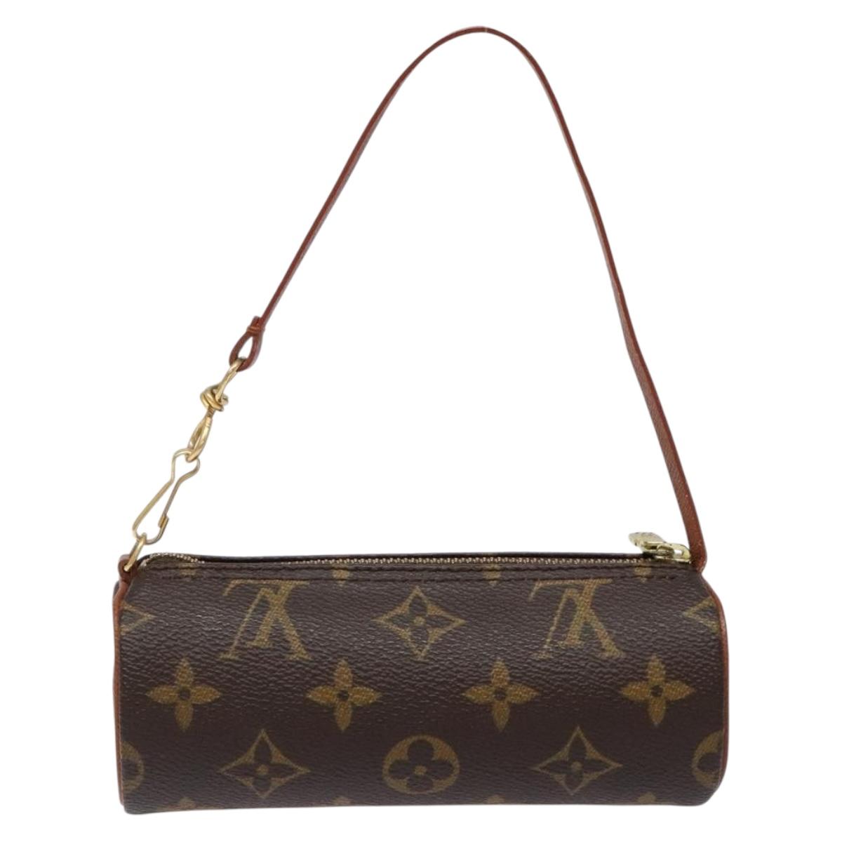 LOUIS VUITTON Monogram Papillon Pouch LV Auth BA4883