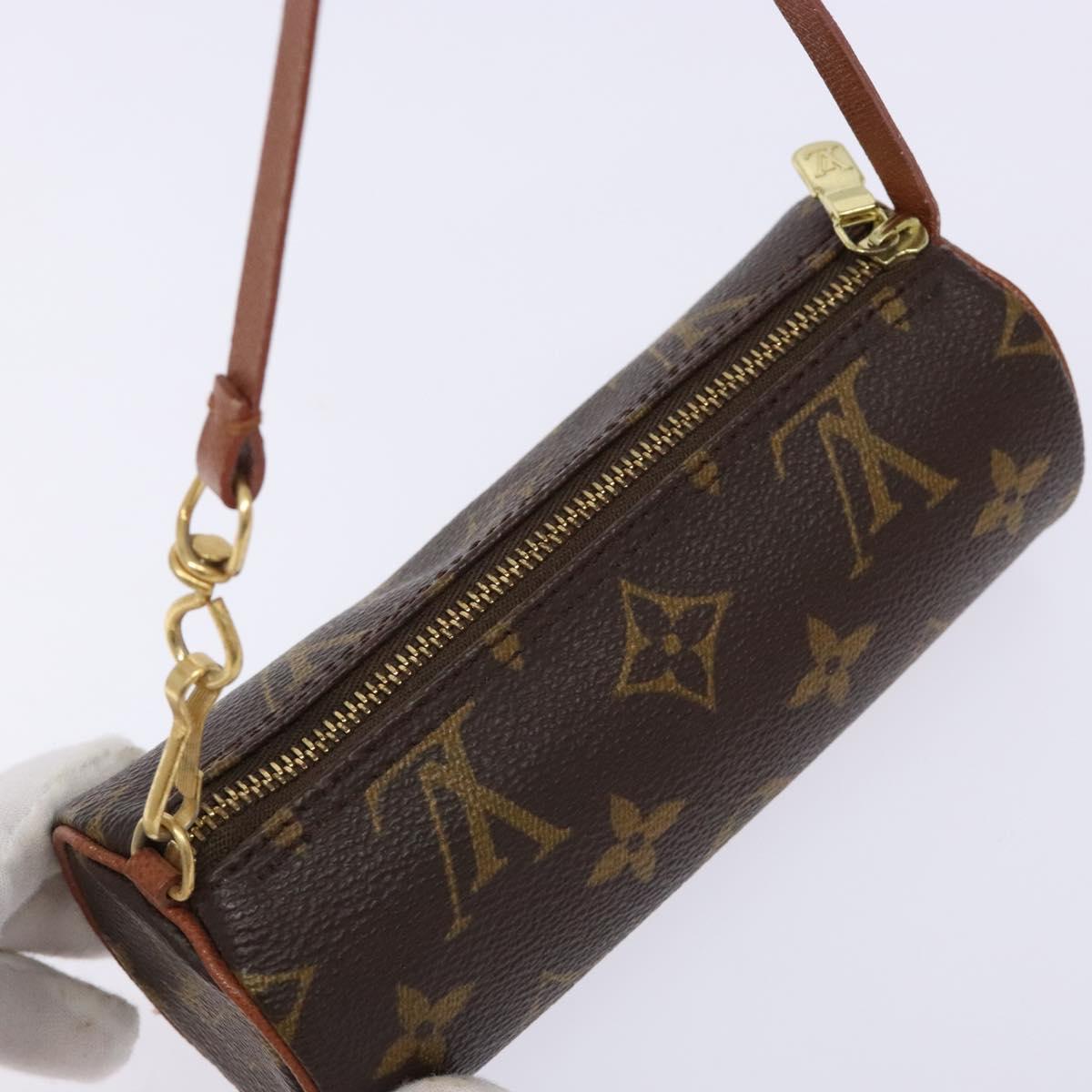 LOUIS VUITTON Monogram Papillon Pouch LV Auth BA4883