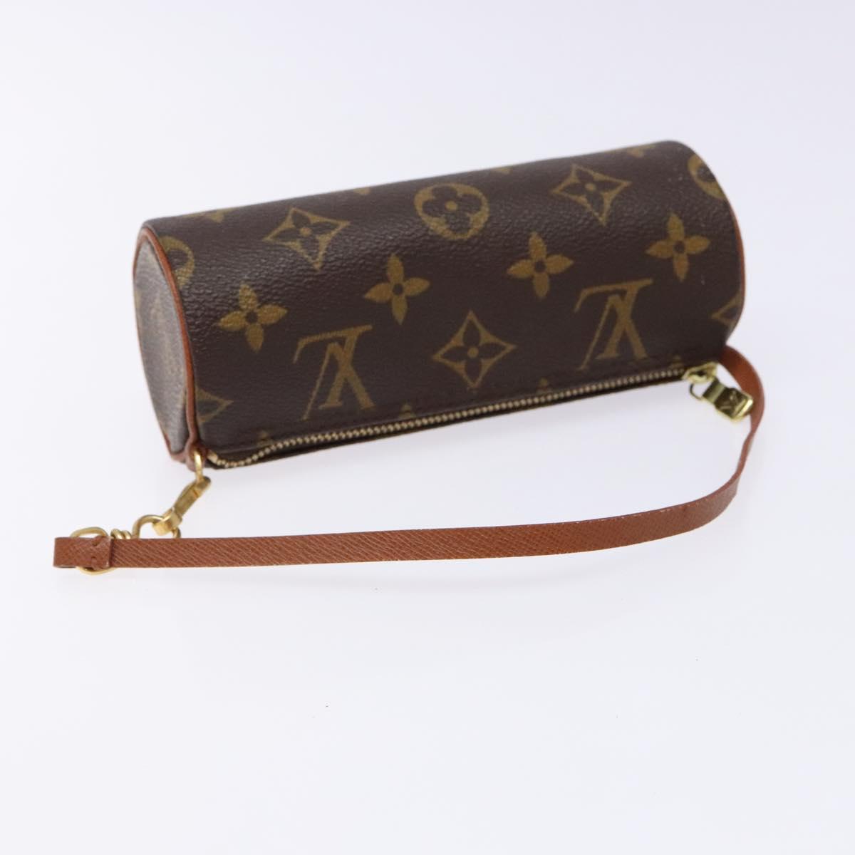 LOUIS VUITTON Monogram Papillon Pouch LV Auth BA4883