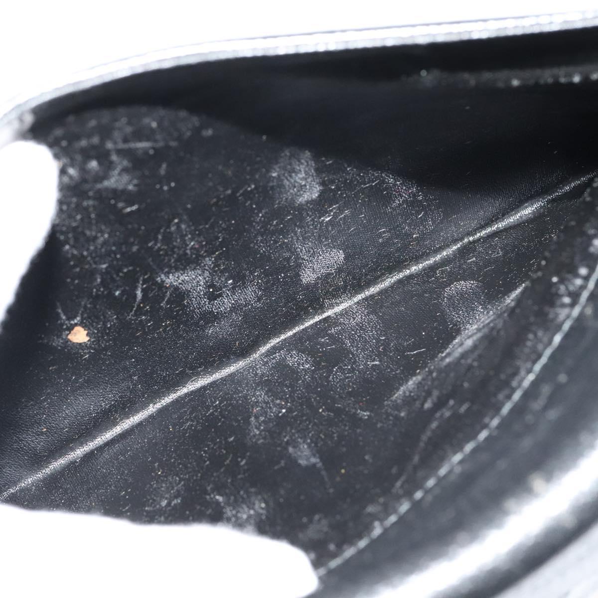 Burberrys Shoulder Bag Leather Black Auth BA489