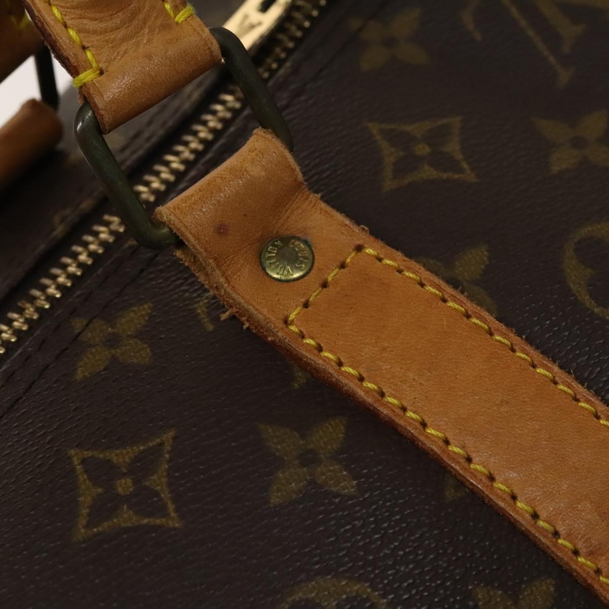LOUIS VUITTON Monogram Keepall Bandouliere 60 Boston Bag M41412 LV Auth BA4890