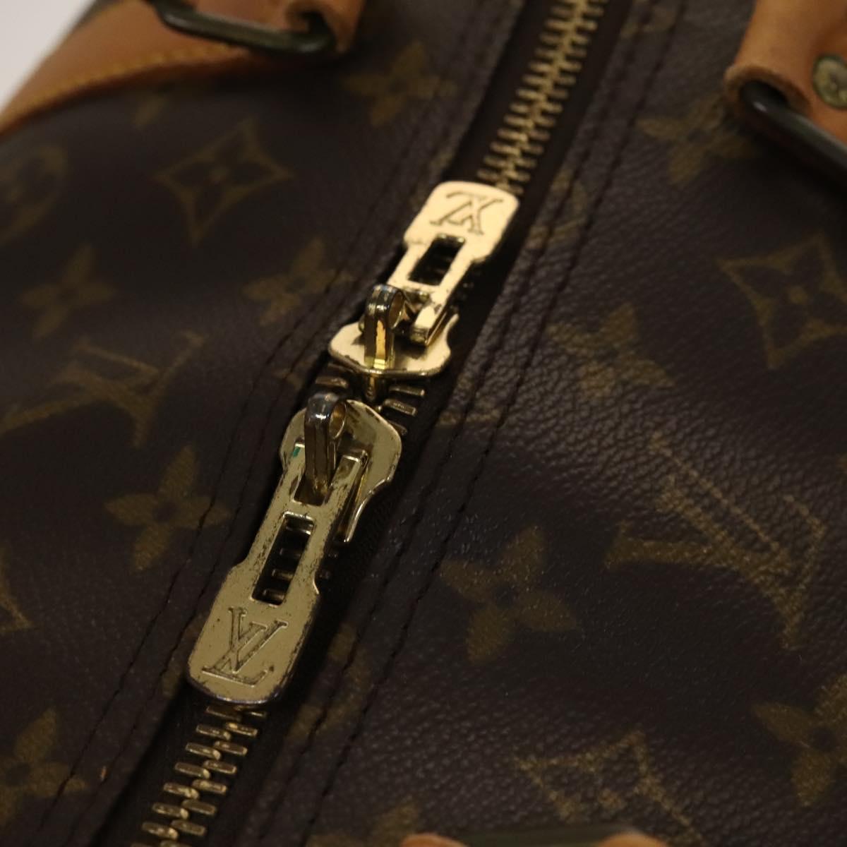 LOUIS VUITTON Monogram Keepall Bandouliere 60 Boston Bag M41412 LV Auth BA4890