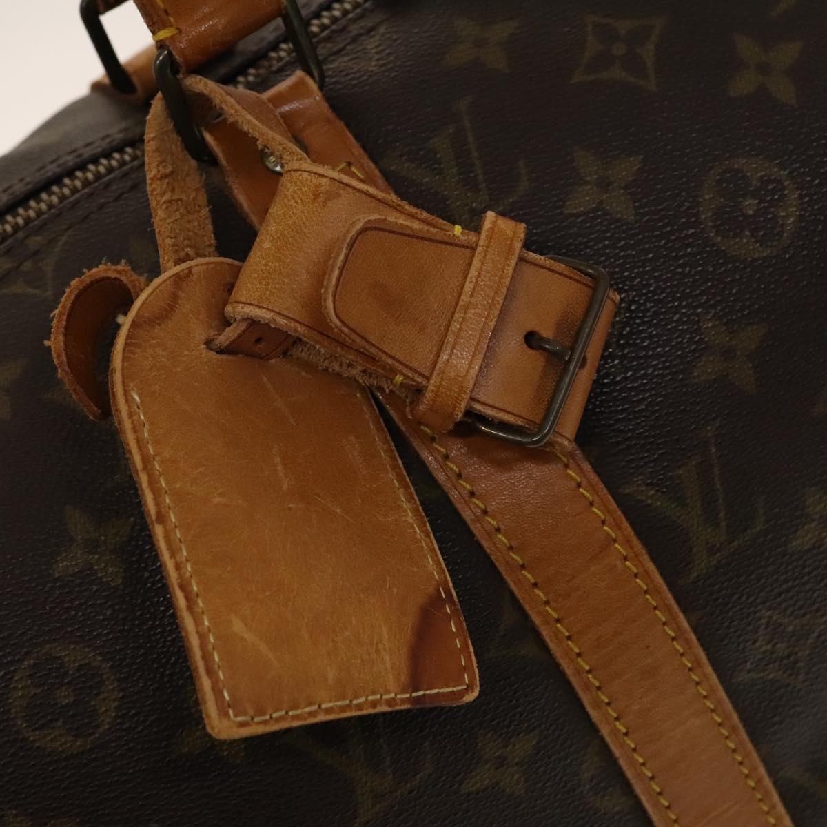 LOUIS VUITTON Monogram Keepall Bandouliere 50 Hand Bag M41416 LV Auth BA4891