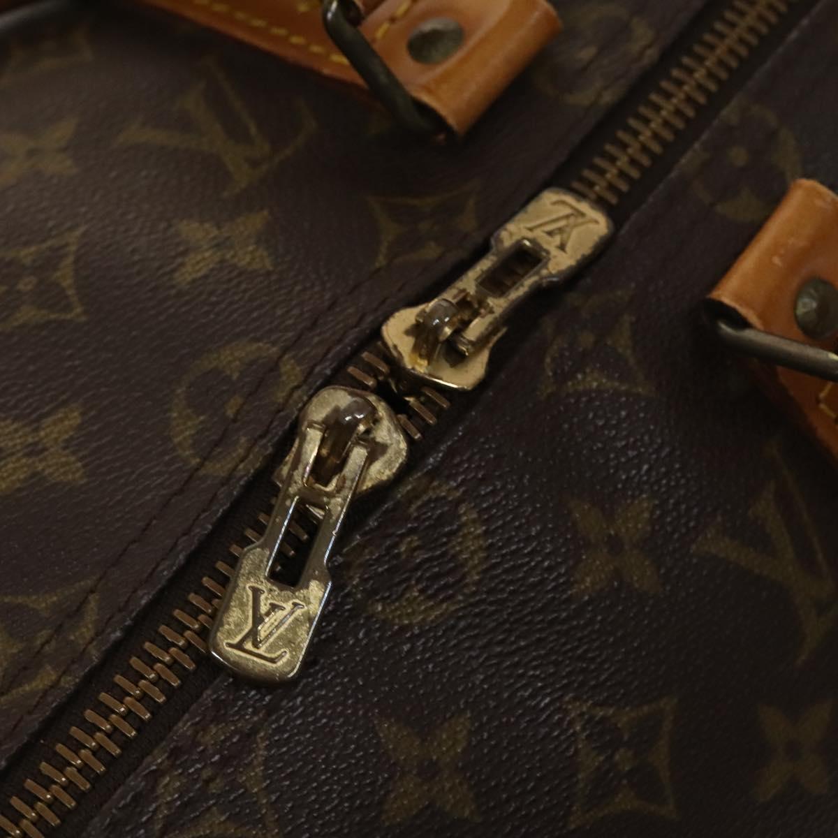 LOUIS VUITTON Monogram Keepall Bandouliere 50 Hand Bag M41416 LV Auth BA4891