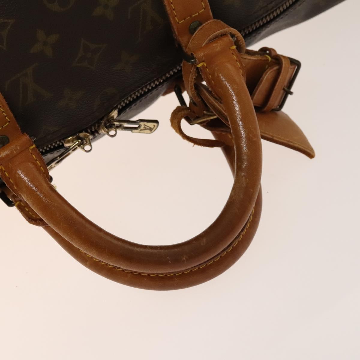 LOUIS VUITTON Monogram Keepall Bandouliere 50 Hand Bag M41416 LV Auth BA4891