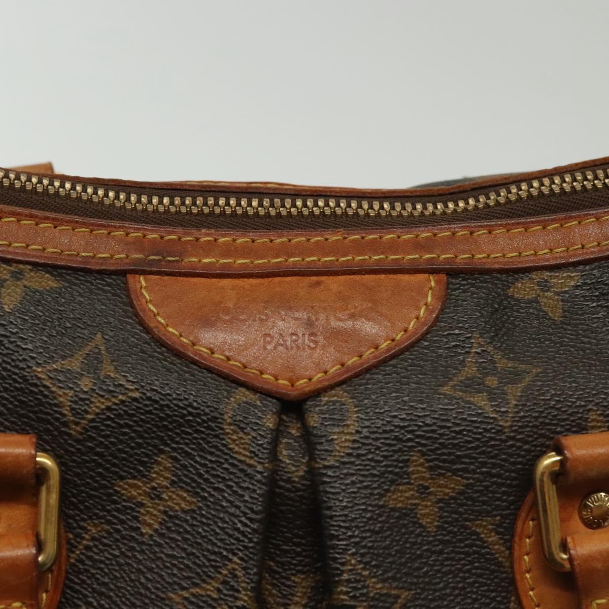 LOUIS VUITTON Monogram Palermo PM Tote Bag M40145 LV Auth BA4893
