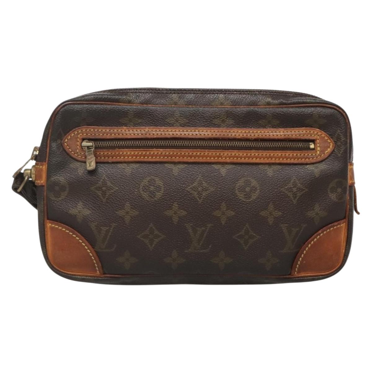 LOUIS VUITTON Monogram Marly Dragonne GM Clutch Bag M51825 LV Auth BA4895