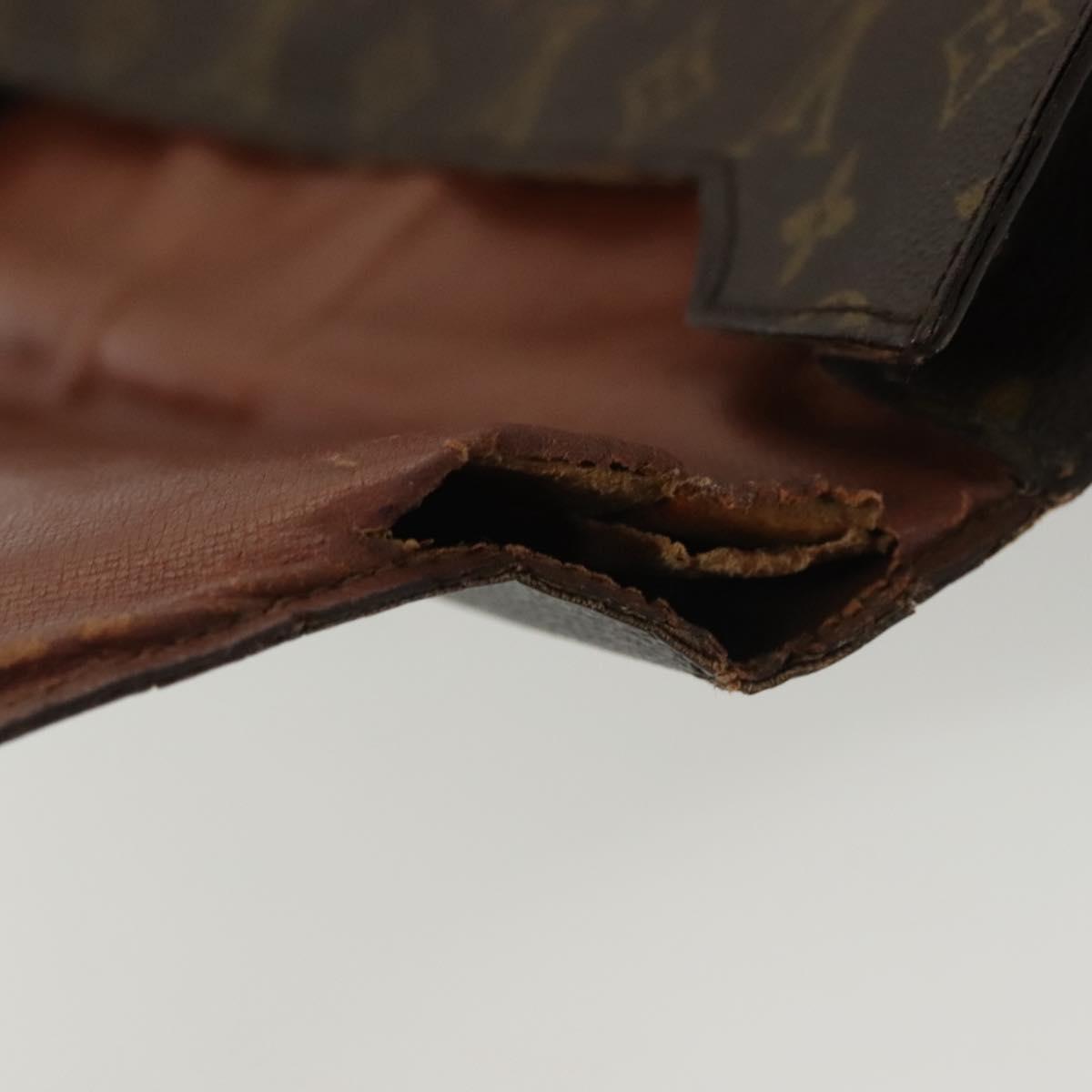 LOUIS VUITTON Monogram Porte Documents Senatur Briefcase M53335 LV Auth BA4899
