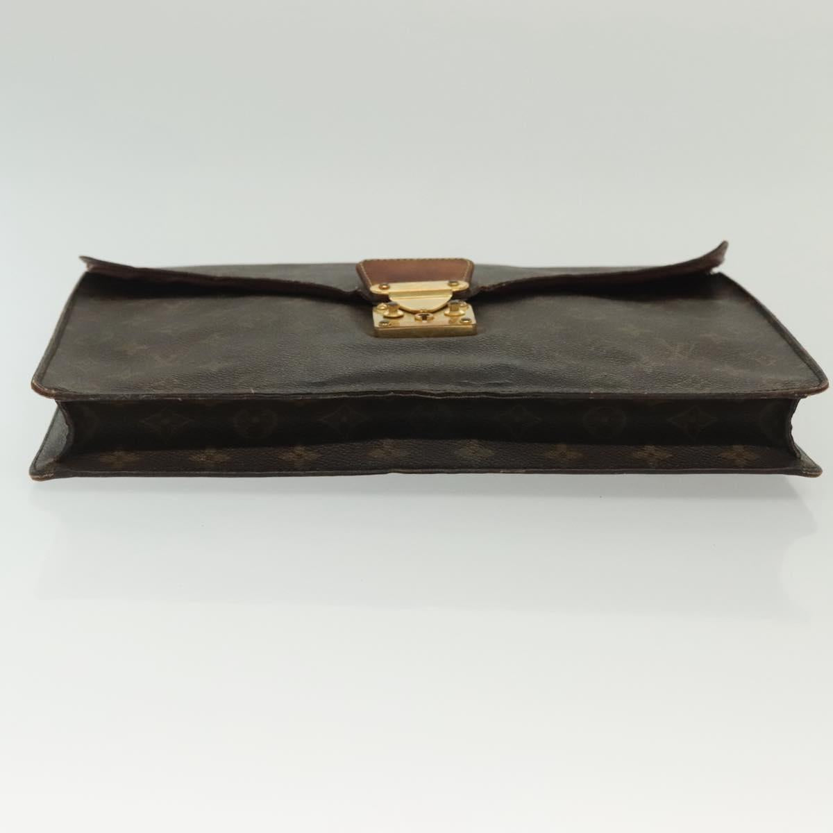 LOUIS VUITTON Monogram Porte Documents Senatur Briefcase M53335 LV Auth BA4899