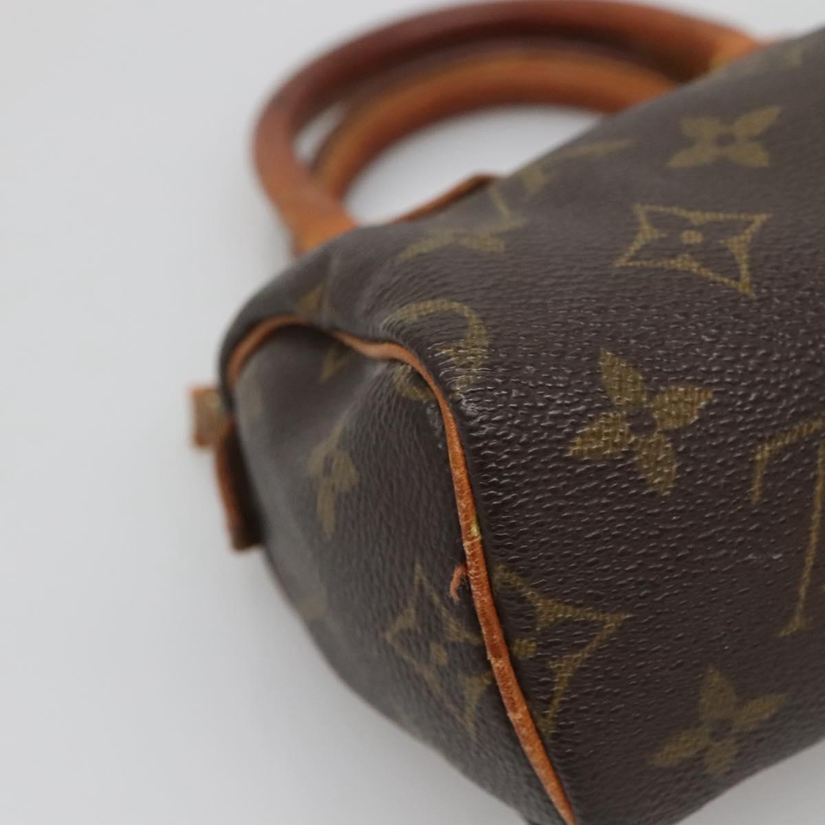 LOUIS VUITTON Monogram Mini Speedy Hand Bag M41534 LV Auth BA4905