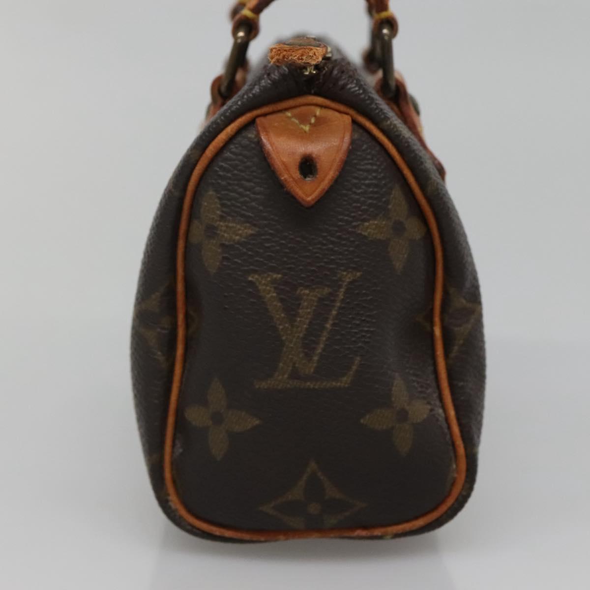 LOUIS VUITTON Monogram Mini Speedy Hand Bag M41534 LV Auth BA4905