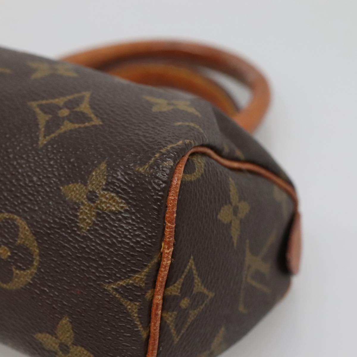 LOUIS VUITTON Monogram Mini Speedy Hand Bag M41534 LV Auth BA4906