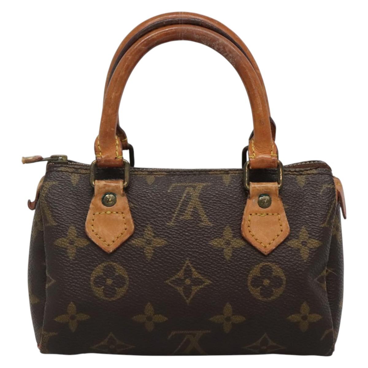 LOUIS VUITTON Monogram Mini Speedy Hand Bag M41534 LV Auth BA4906