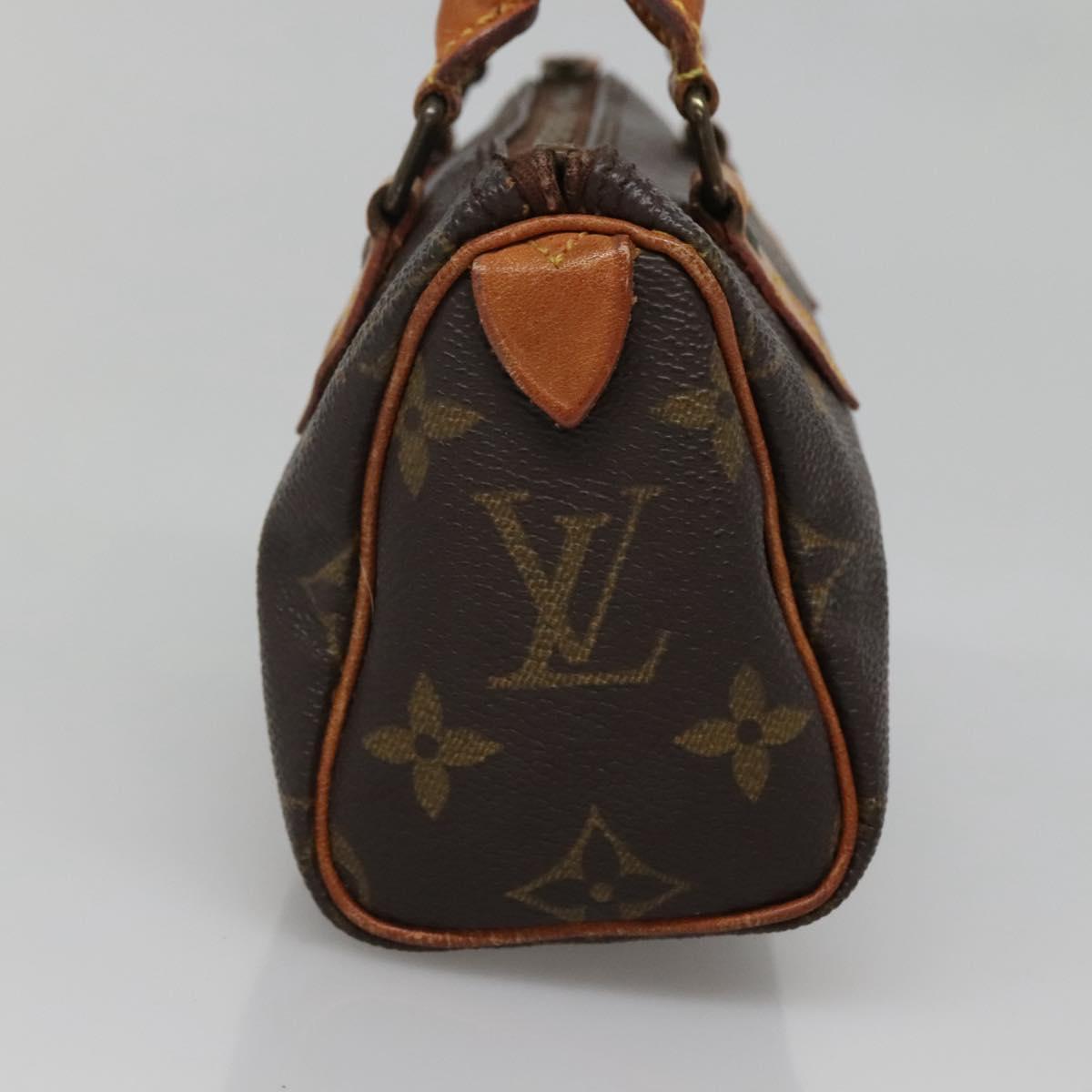 LOUIS VUITTON Monogram Mini Speedy Hand Bag M41534 LV Auth BA4906