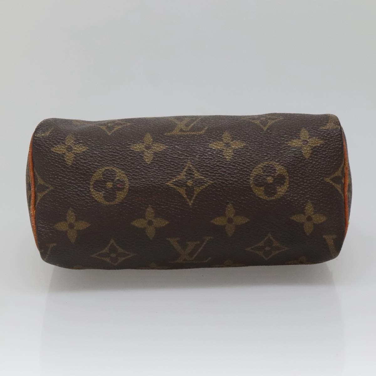 LOUIS VUITTON Monogram Mini Speedy Hand Bag M41534 LV Auth BA4906