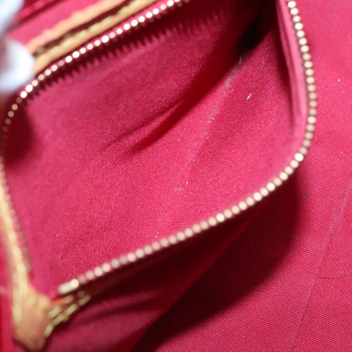 LOUIS VUITTON Monogram Vernis Reade PM Hand Bag Pomme D'amour M91990 Auth BA4907