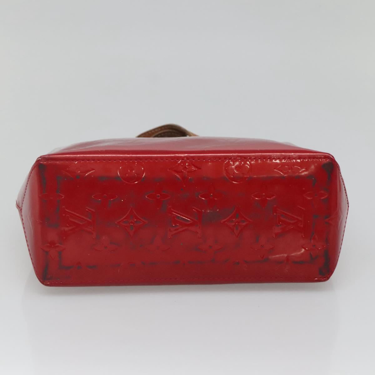 LOUIS VUITTON Monogram Vernis Reade PM Hand Bag Pomme D'amour M91990 Auth BA4907