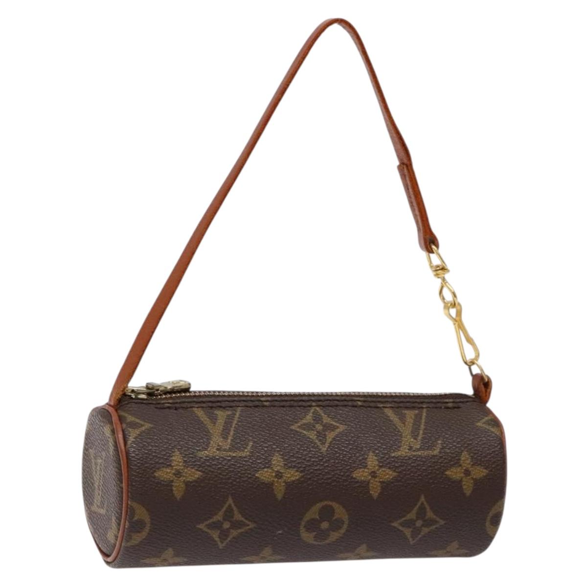LOUIS VUITTON Monogram Papillon Pouch LV Auth BA4920