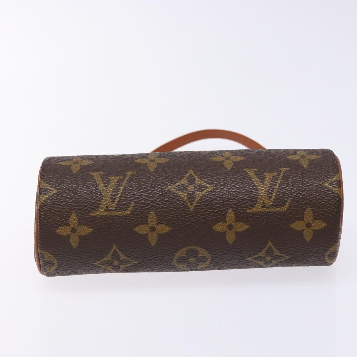 LOUIS VUITTON Monogram Papillon Pouch LV Auth BA4920