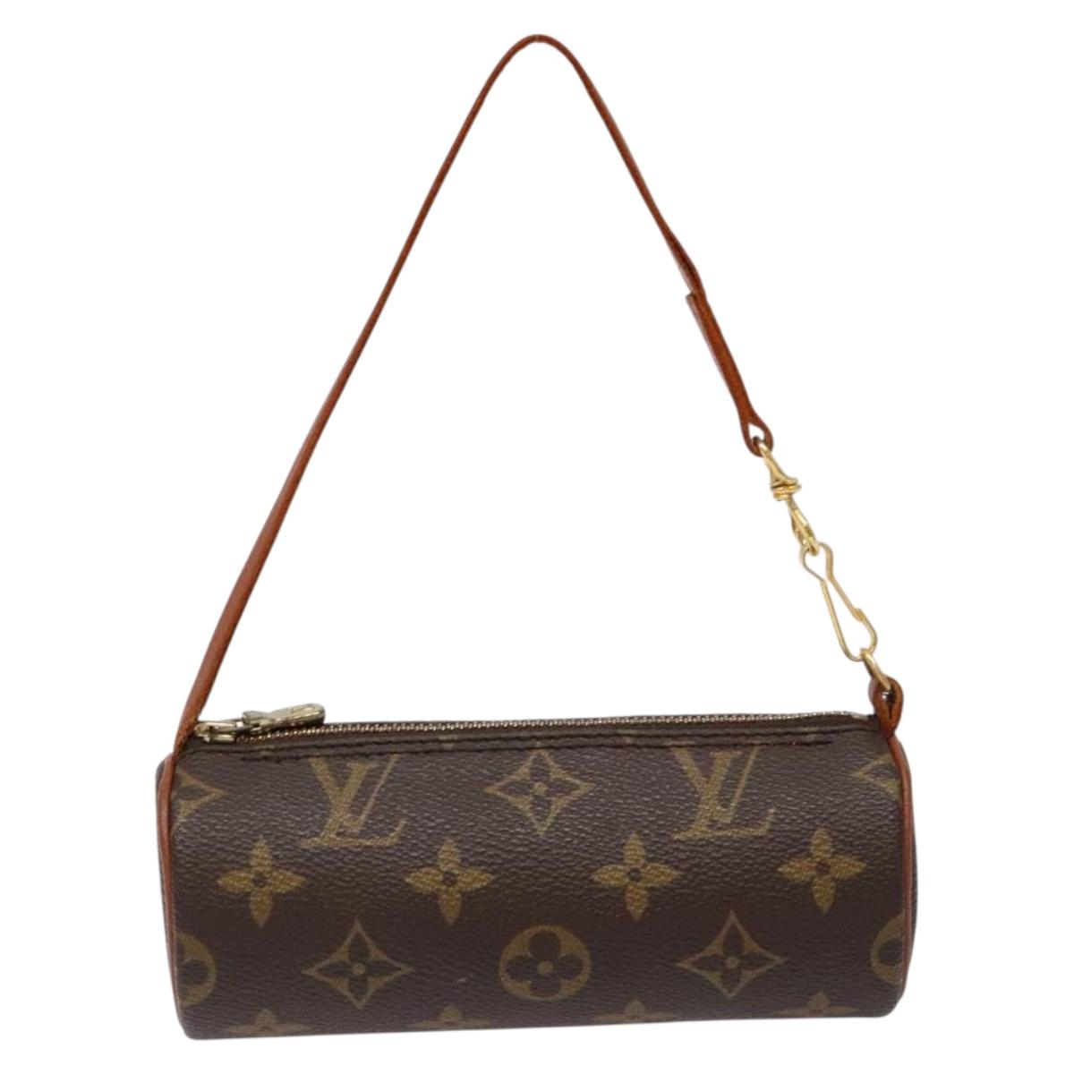LOUIS VUITTON Monogram Papillon Pouch LV Auth BA4920