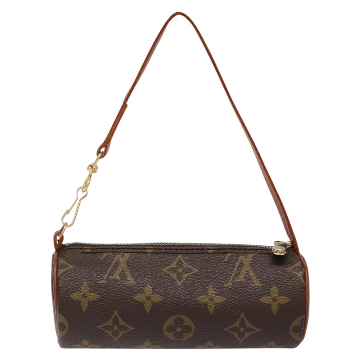 LOUIS VUITTON Monogram Papillon Pouch LV Auth BA4920
