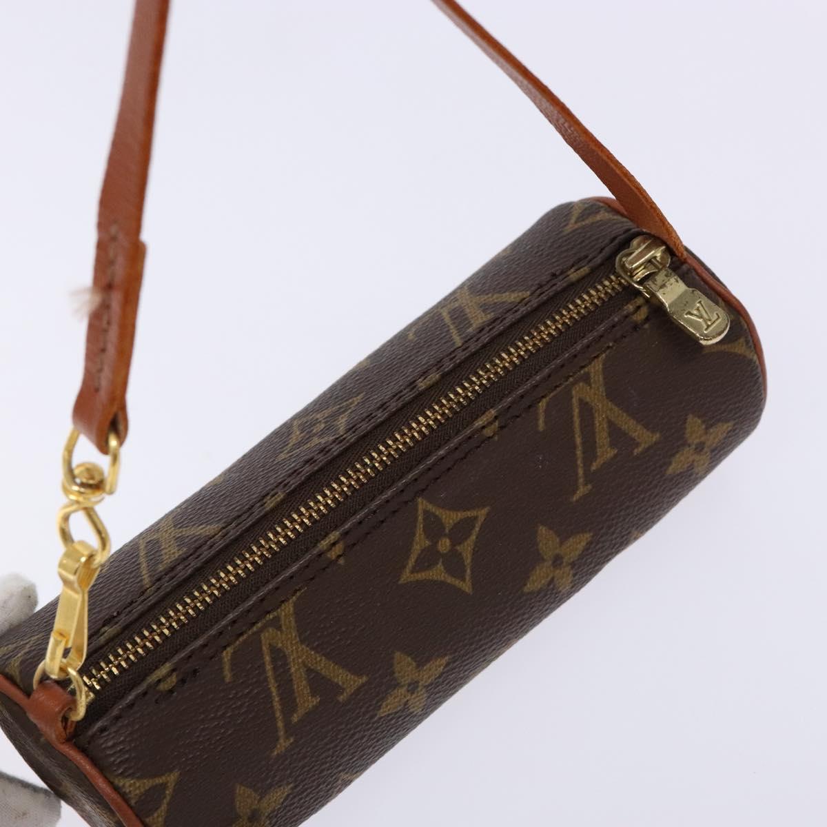 LOUIS VUITTON Monogram Papillon Pouch LV Auth BA4920